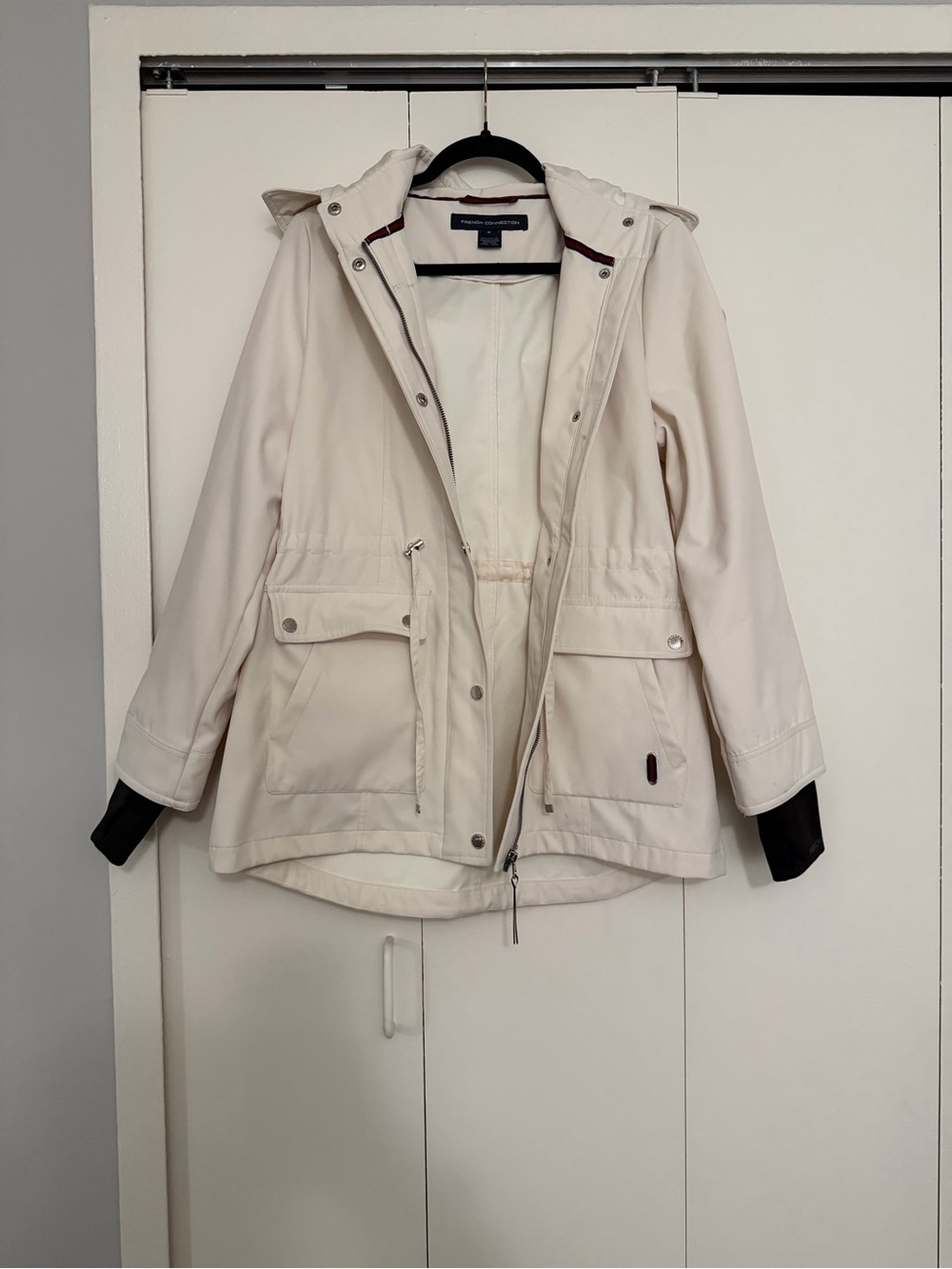French Connection Cream Utility Anorak Jacket